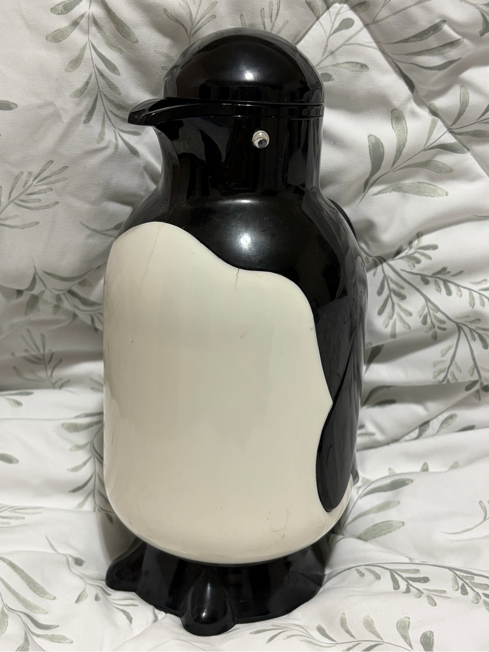 Jerry The Penguin Thermal One Quart Carafe Googly Eyes 1980s Metrokane VTG